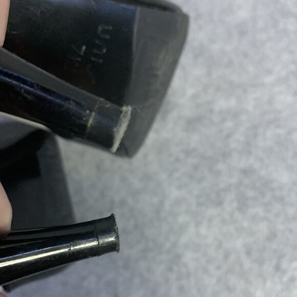 Unisa Womens Black And White Peep Toe Heels With Bows, 4” Heel, Size 7.5 - Picture 7 of 9